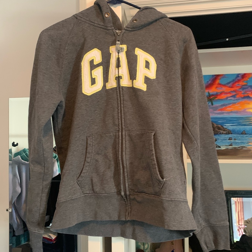 Dark Gray Gap Zip Up